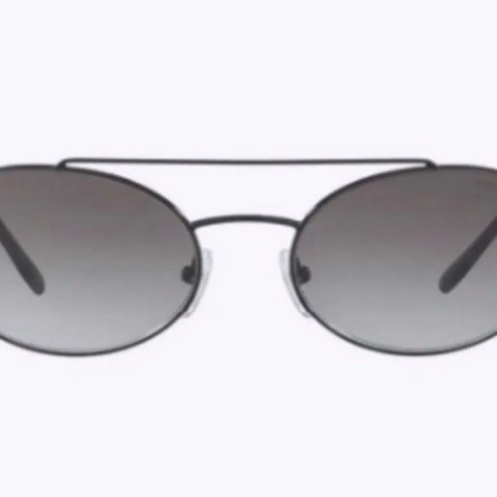 Prada 61mm Oval Sunglasses silver - Image 2