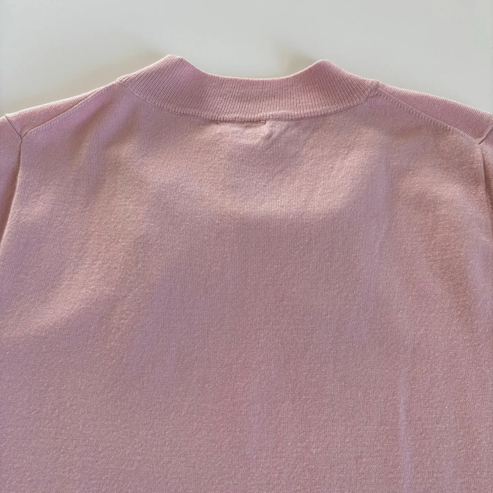 Maison Jules Short Sleeve Black Bow Pullover Sweatshirt Pink Women’s Large - Image 7