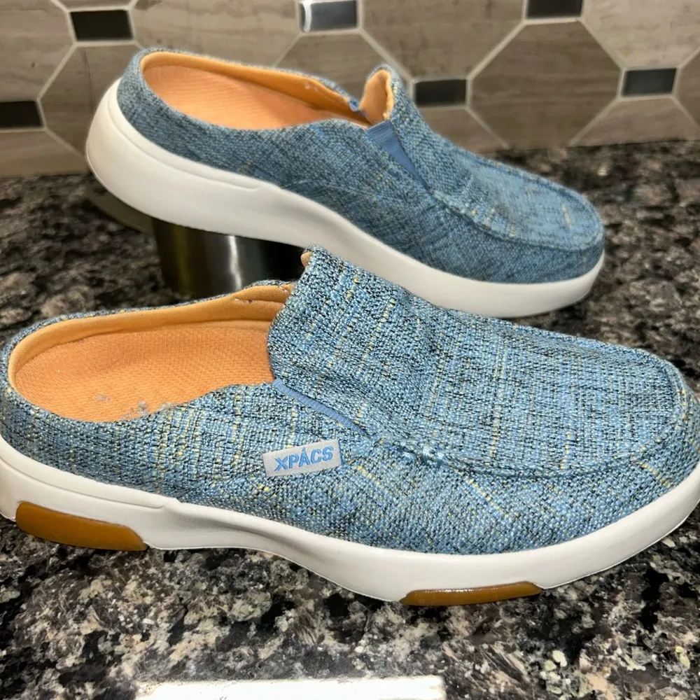 XPACS Comfortable Womens Orthopedic Walking Shoes, slippers size 7 Gray - Image 4