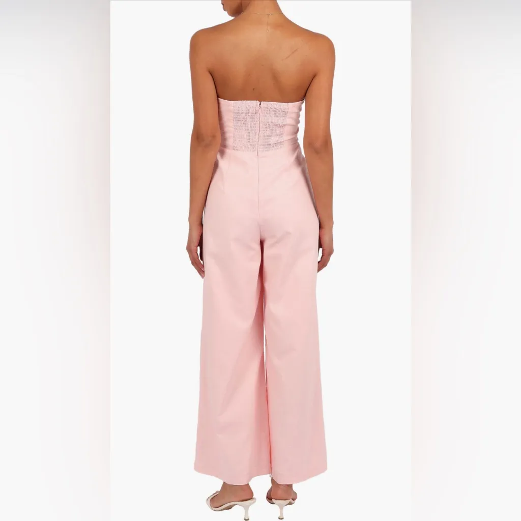 Petal & Pup Poppy Bow Detail Strapless Cotton Blend Jumpsuit, Size Small, $89 - Image 7