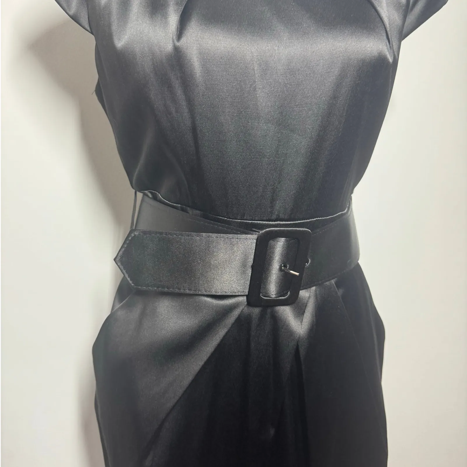 Vintage Pompous Girly Dress Juniors 7 Black Cocktail Party LBD Party Y2K Bratz Size 6 - Image 9