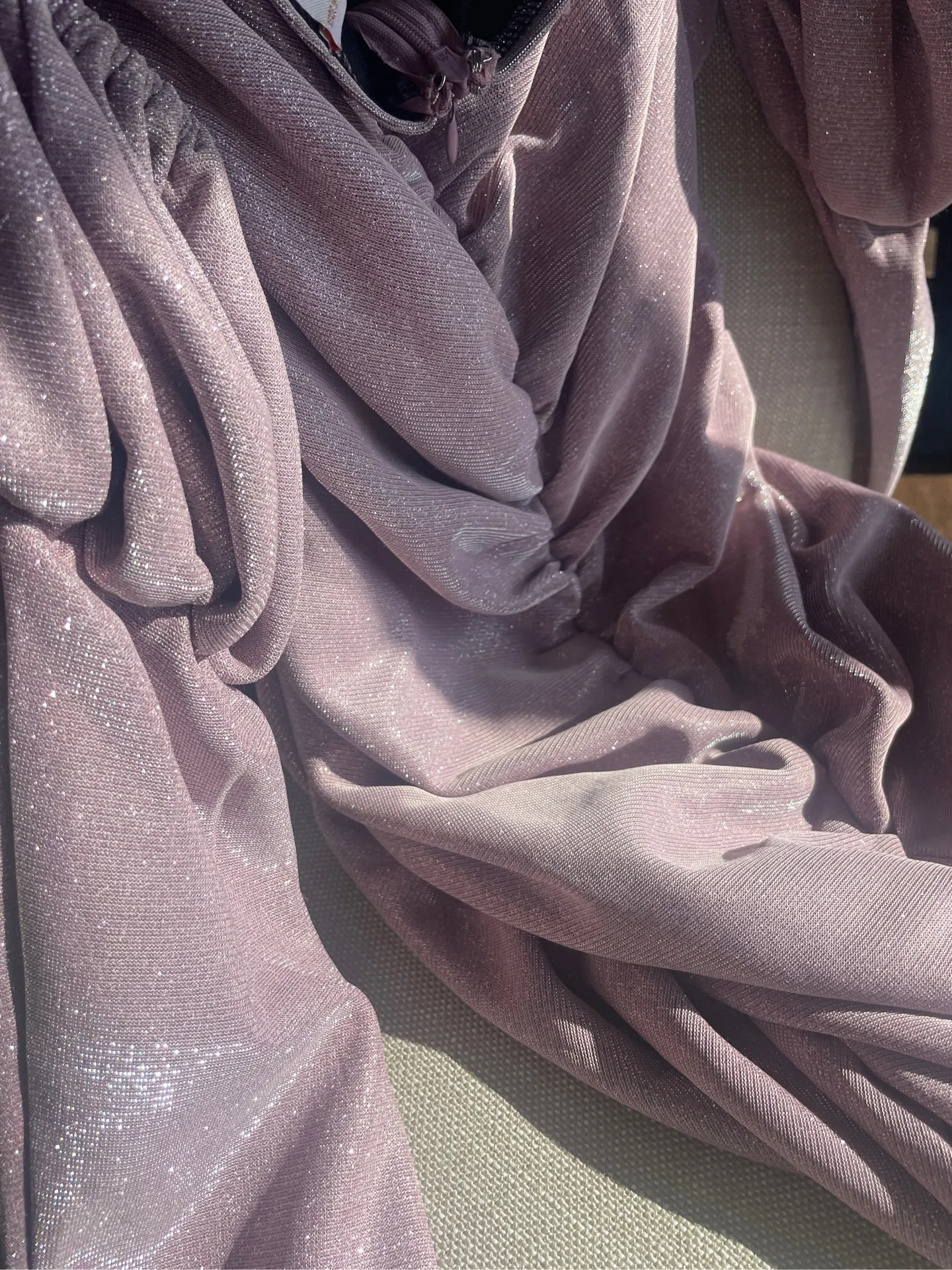 Purple Sparkly Club London Mini Dress - Image 2