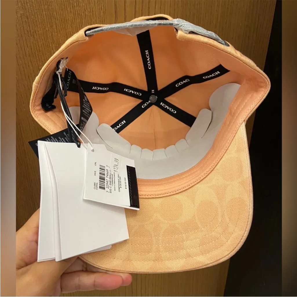 Coach Signature Sun Bleached Baseball
Hat #CU365 - Image 6