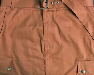 Womans Size X Small Rust 100% Cotton Skirt Fringes Border of Blue Hebrew Customs - Image 7