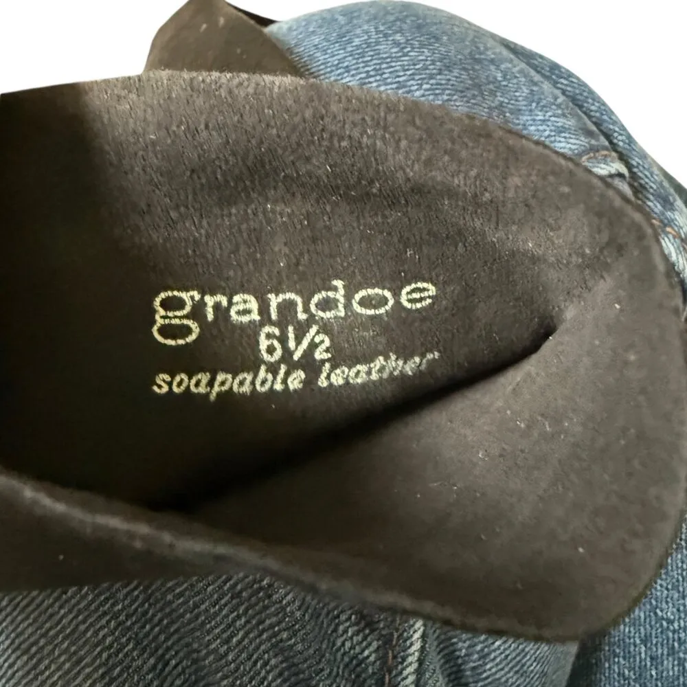 Grandoe women's black soapable leather soft thin lightweight gloves 6 1/2 - Image 3