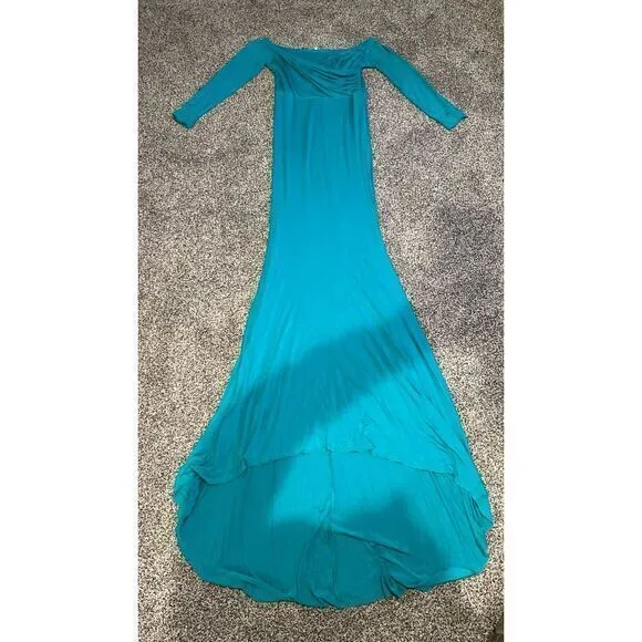 Womens Maternity Off Shoulders Long‎ Sleeve Photography Dress Size Large - Image 2