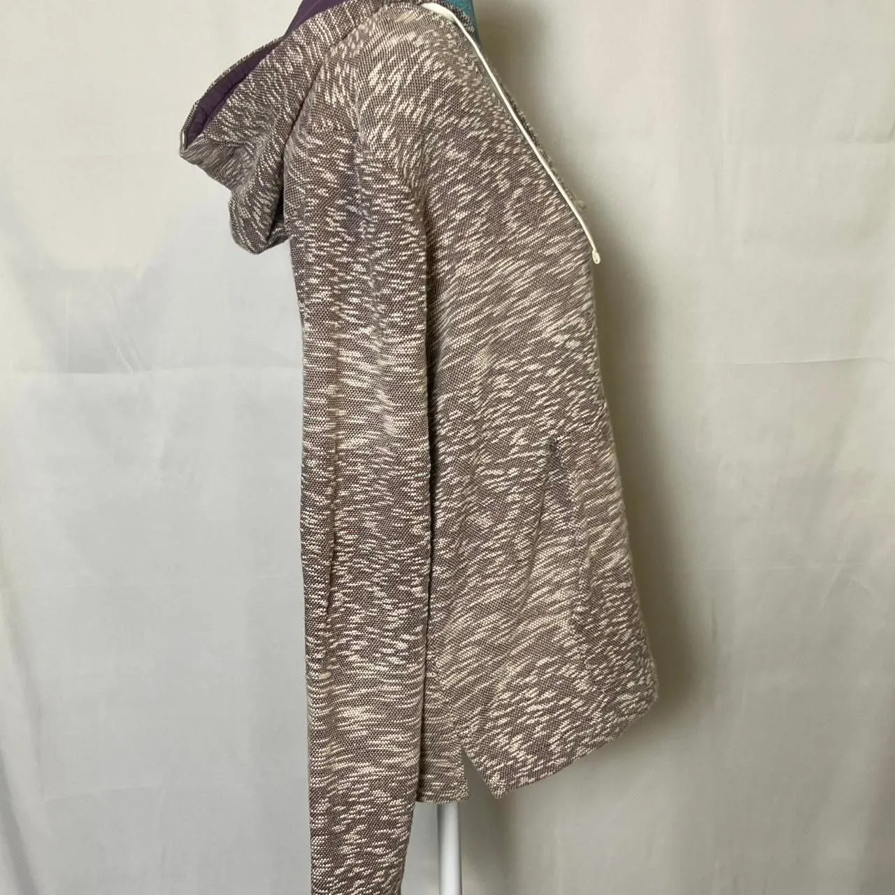 Vintage Vibe Hang Ten Purple Marled Knit Hoodie - Image 5