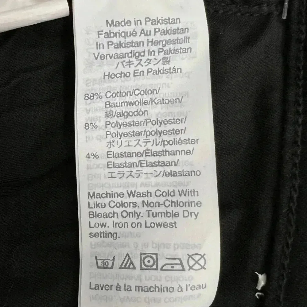 MADEWELL 11" High Rise Skinny Raw Hem Ankle Skinny Jeans Black Casual Size 27 - Image 10