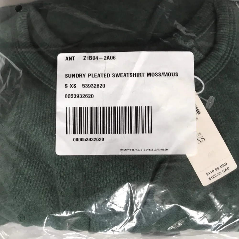 NWT Anthropologie Sundry Green Twist Front Sweater - Image 4