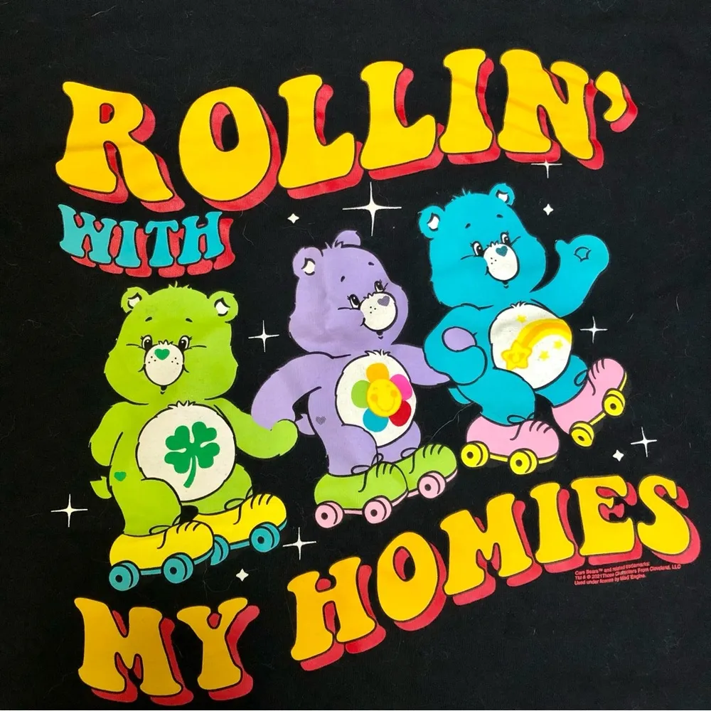 Care Bears Rollin’ With My Homies Novelty Rollerskating Retro Vintage size Med - Image 3