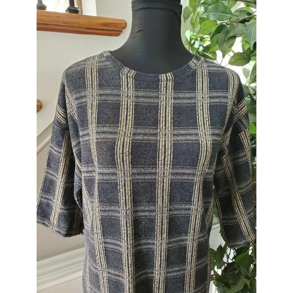 Zara Trafaluc Women's Black Polyester Long Sleeve Round Neck Long Maxi Dress M - Image 5