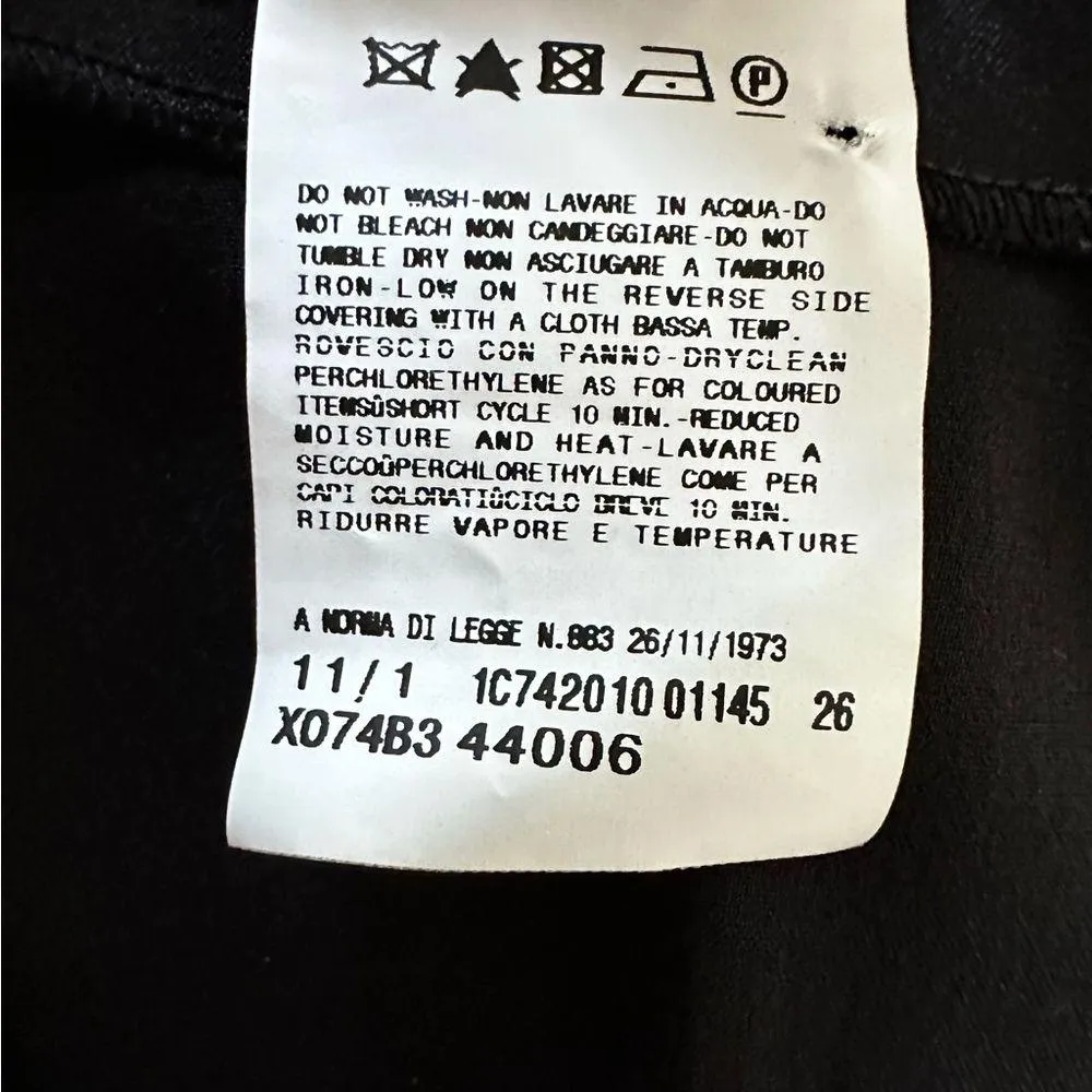 Roberto Cavalli Just Cavalli Black Dress Metallic Accents Size 42 IT - Image 9