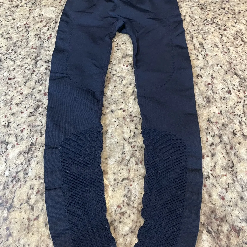 JoyLab Navy Blue Textured Leggings - Image 4