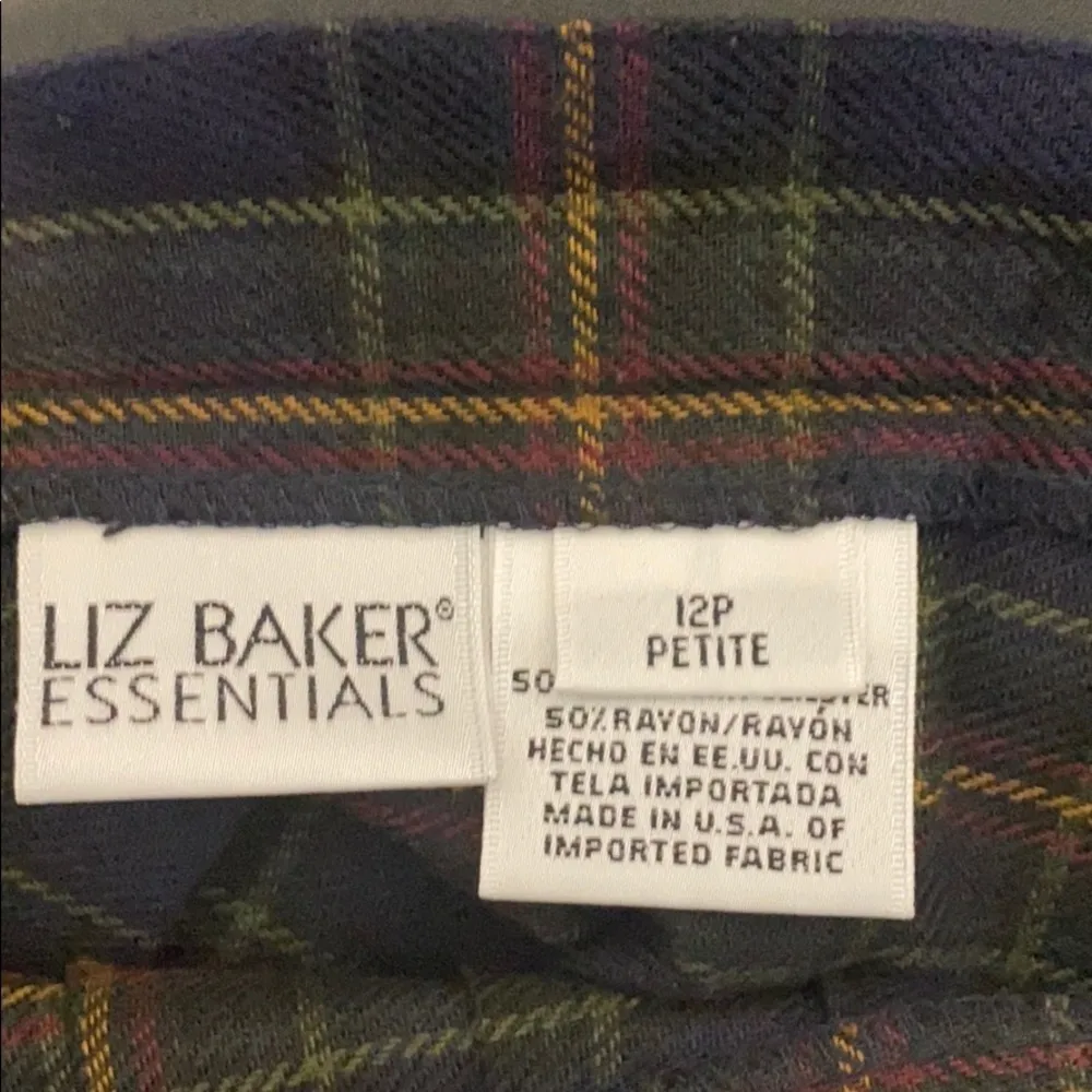 Vintage Liz Baker Essentials pleated skirt granny core academia preppy - Image 2
