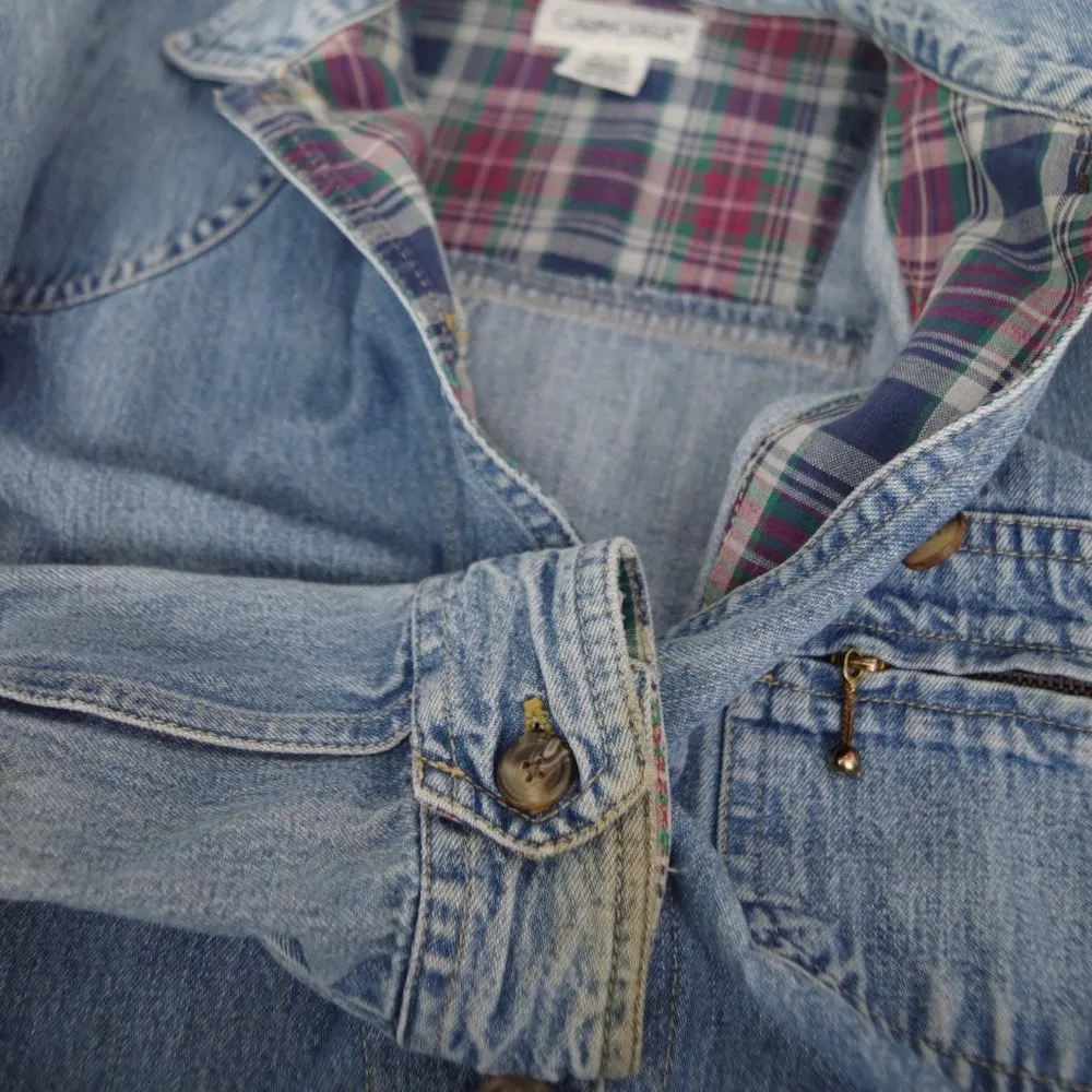 Vintage Ladies' Denim Field Barn Coat Size Petite Medium - Image 5