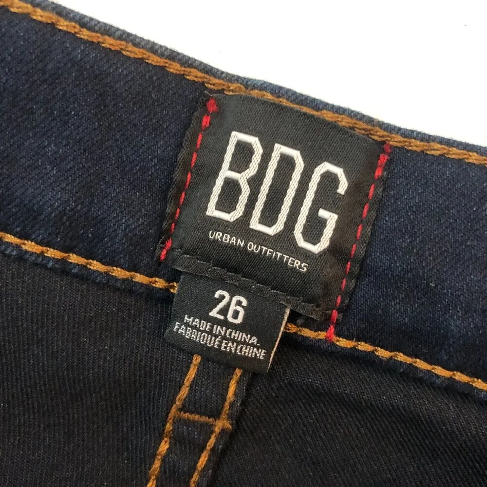 BDG Urban Outfitters Womens High-Rise Button-Fly Crop Capri Jeans Size 26 - Image 3