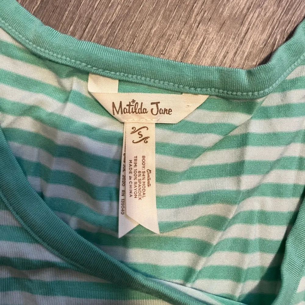 Matilda Jane Talk Tomorrow Top Stripes Polka Dogs Women’s Size S Fun Colorful - Image 6