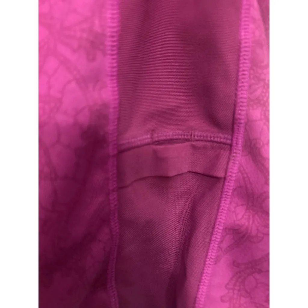 Lululemon Pink Floral Paisley Tank Top Built - Image 4