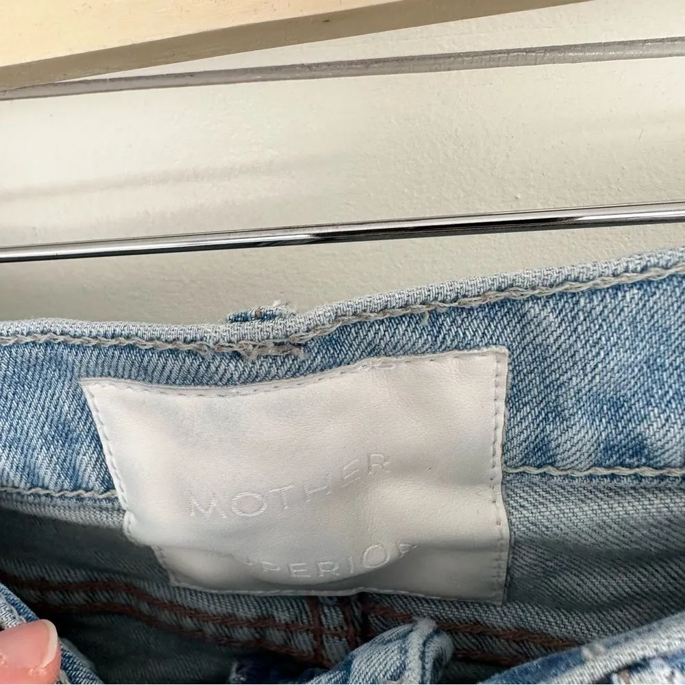 Mother Superior Jeans 24 Button Fly Dazzler Ankle Jeans in Really Intoxicated Blue - Image 4