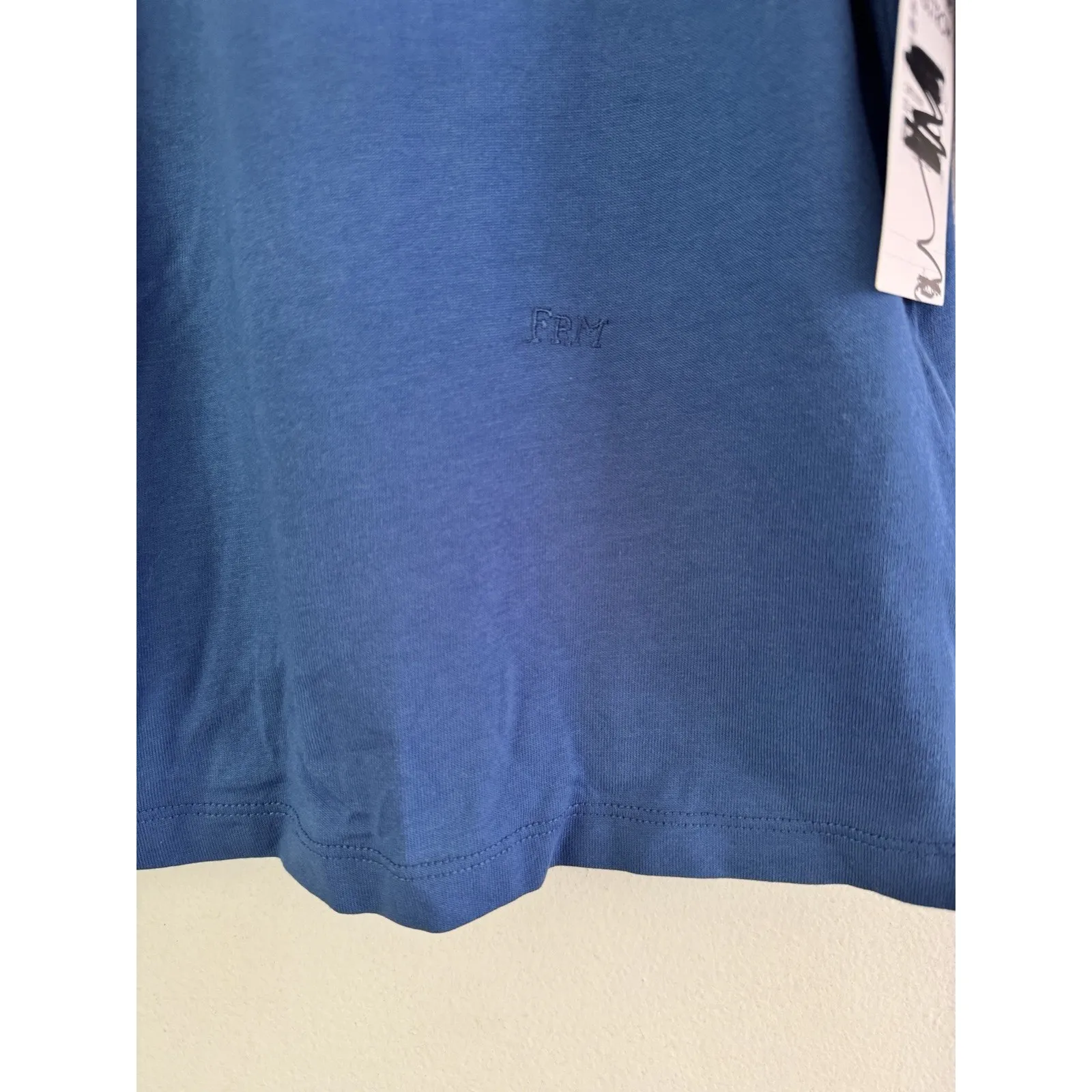 Frame Frankie Ruched Puff Sleeve Top Slate Blue Tshirt Size XS - Image 4