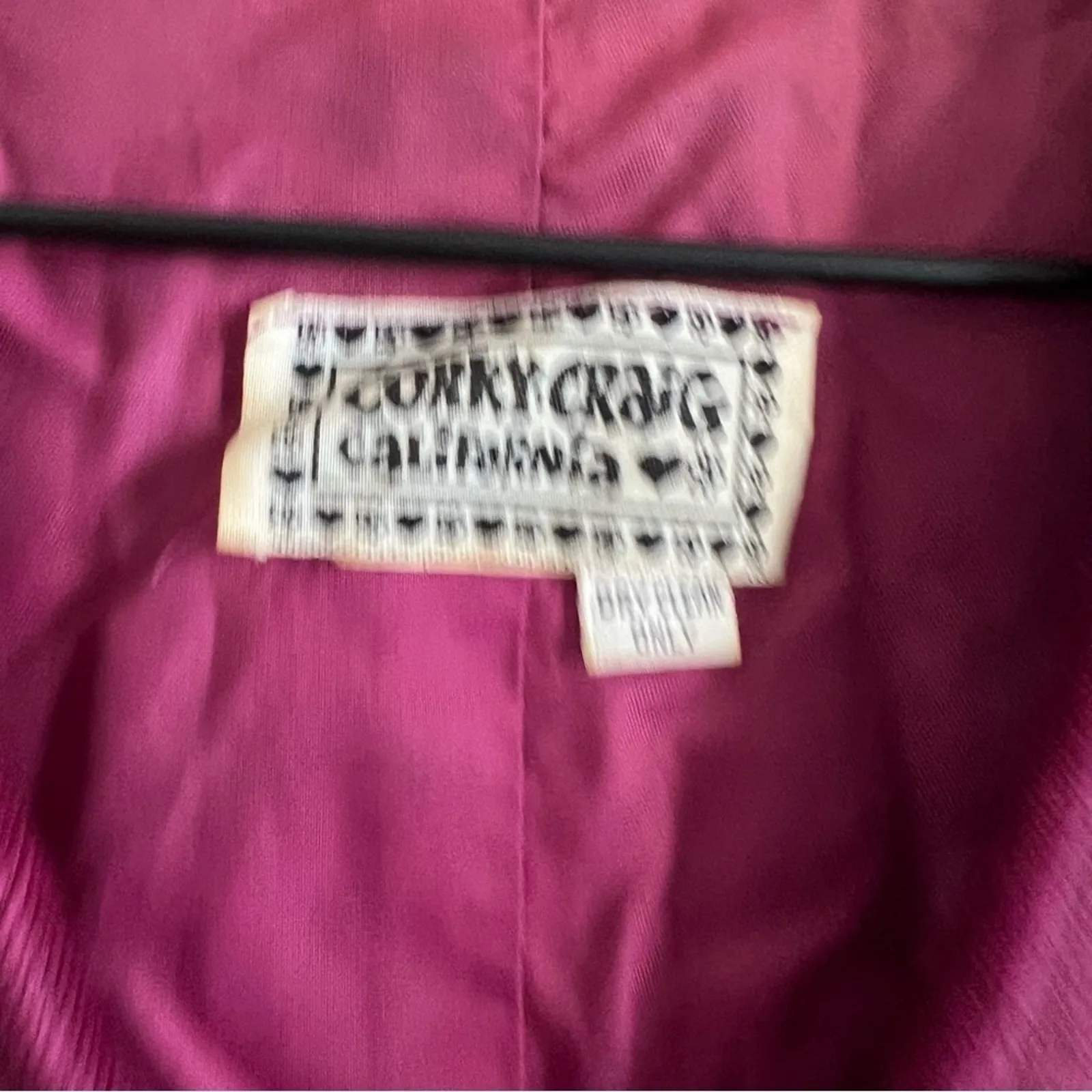 Vintage Corky Craig California Maroon Velour Dress Maxi Small - Image 3