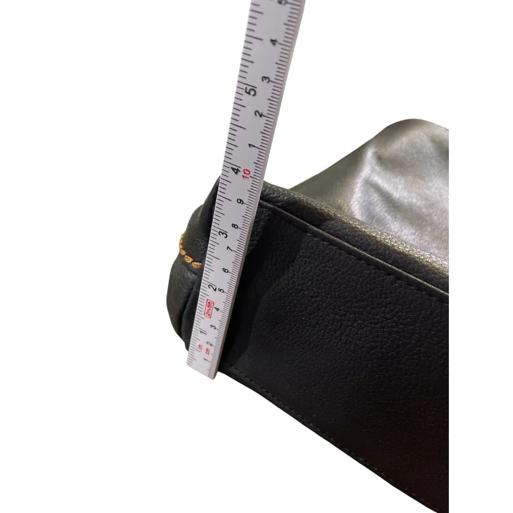 Plinio Visona Womens Brown Reversible Leather Shoulder Handbag SKU 8599 - Image 4