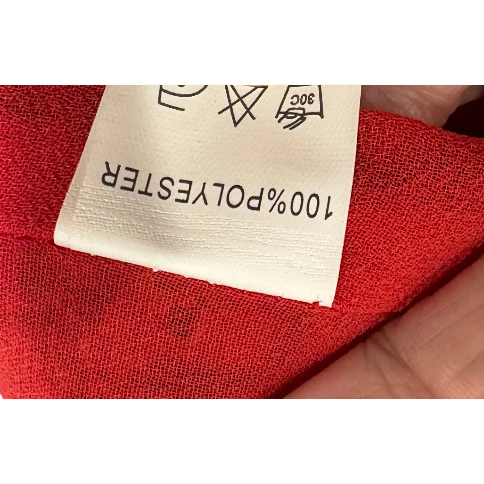 One Way Wrap Around Paisley Mini Dress Long Sleeves Red/Orange 12 - Image 13