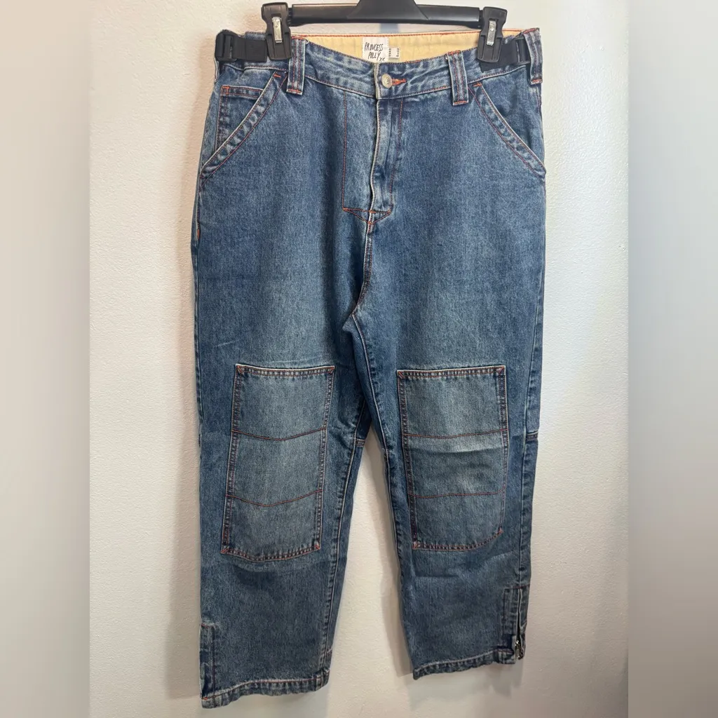 Princess Polly TEIN LOW WAIST JEANS DARK DENIM - Image 5