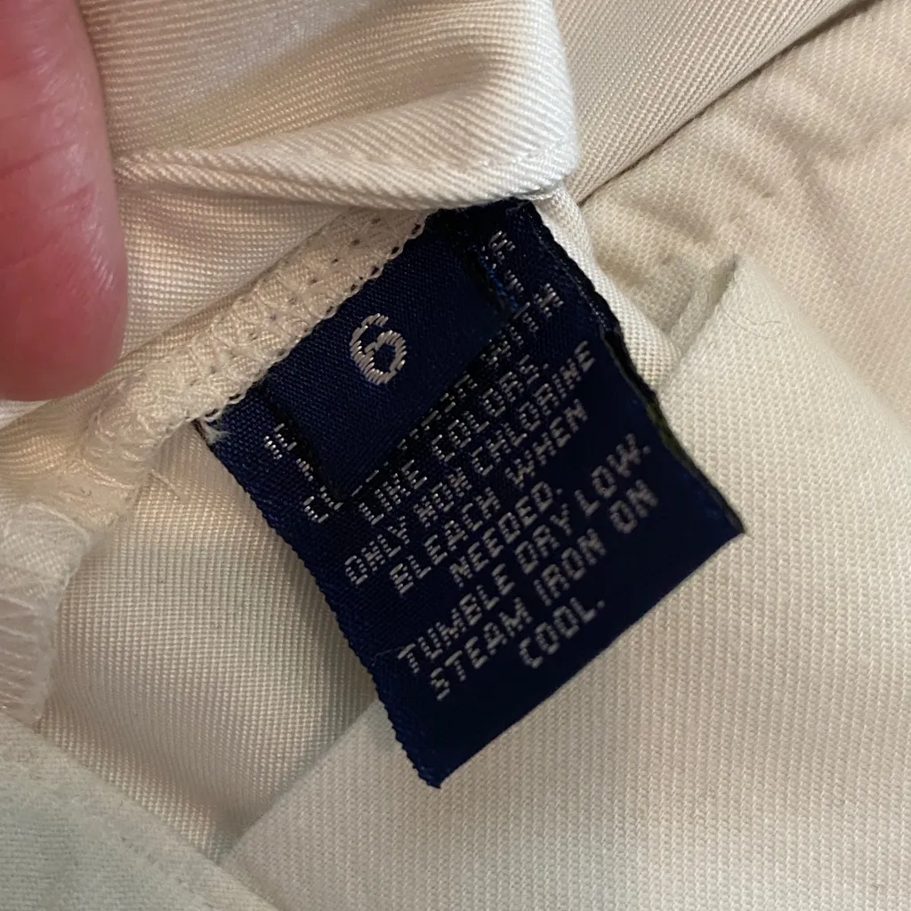 Ralph Lauren golf trouser shorts beige ecru cream neutral 6 small - Image 4