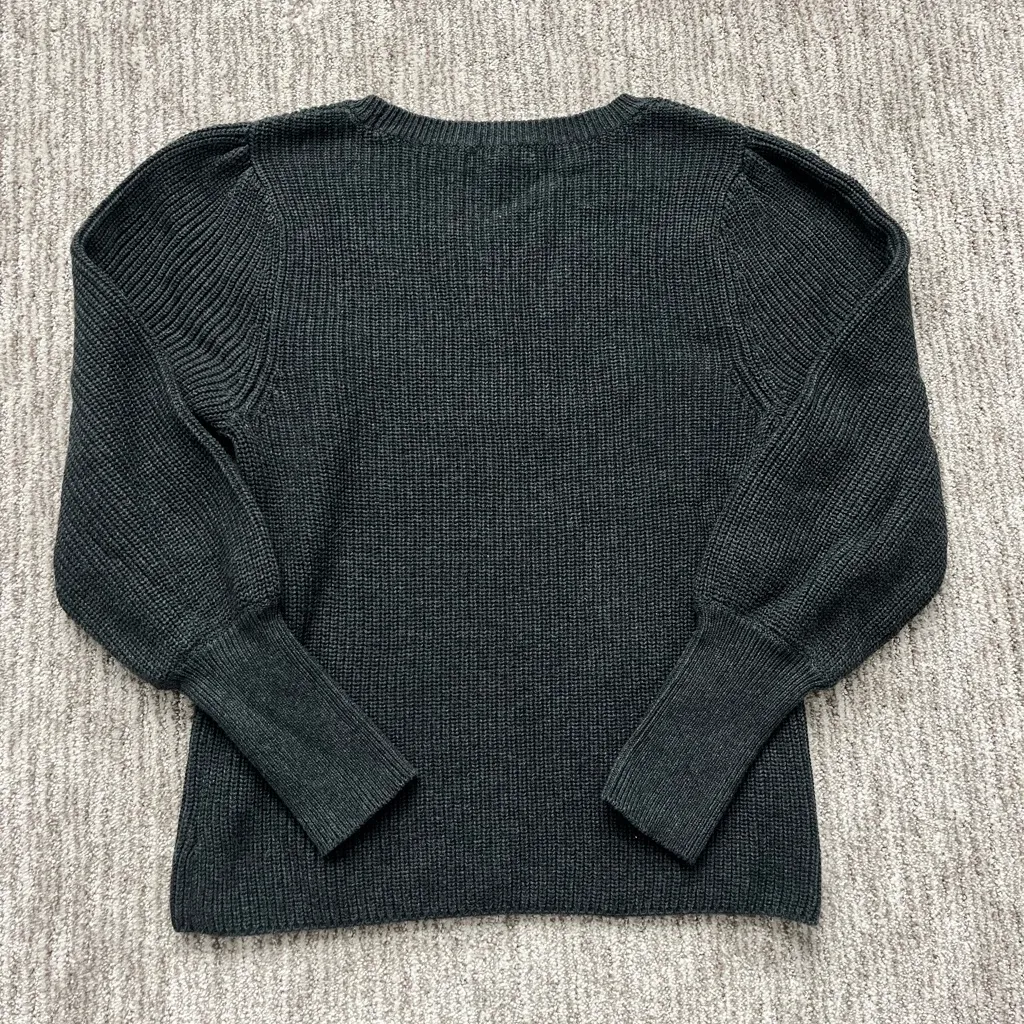 525 America dark gray / soft black crew neck sweater size small - Image 3