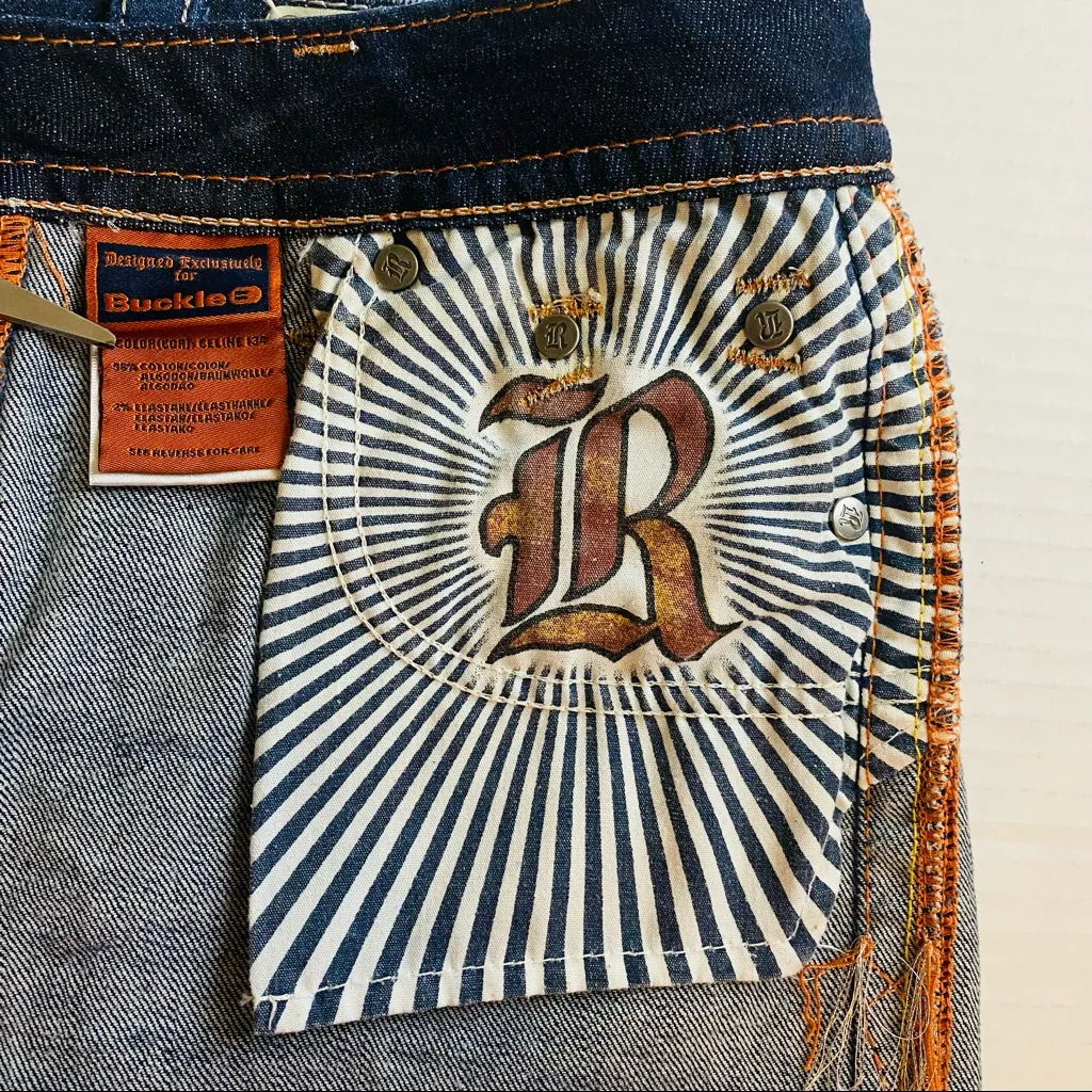 Rock Revival Celine Stretch Mini Jeans Skirt Downtown Girl Retro Glam City Chic - Image 13