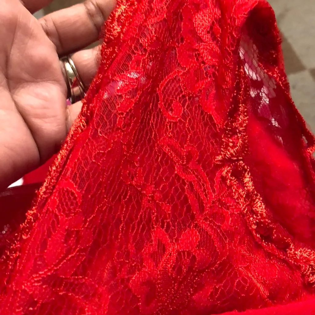 Beautiful red new dress. Long. Size XS - Image 7