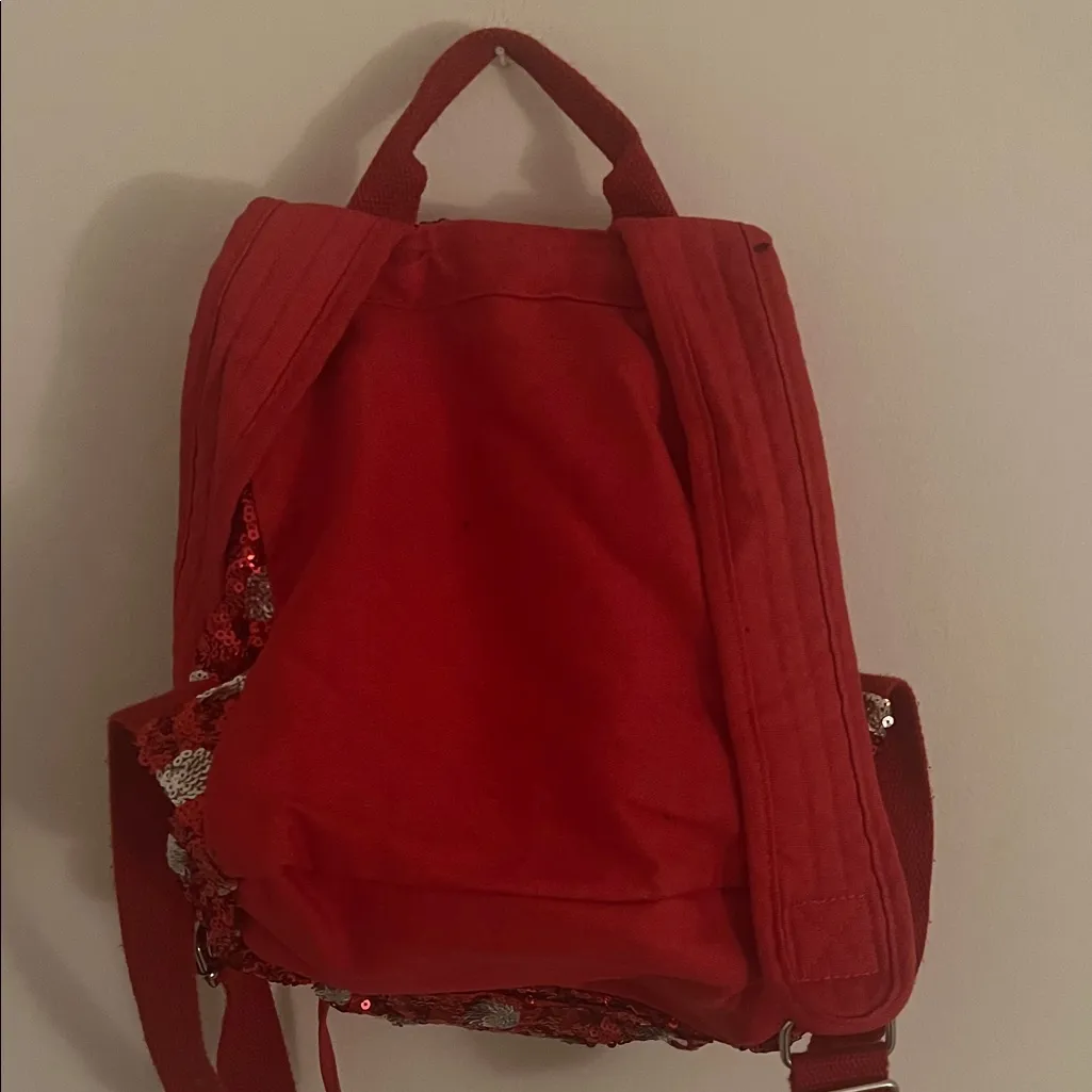 Disney  Red and Silver Sequin Backpack - Image 2