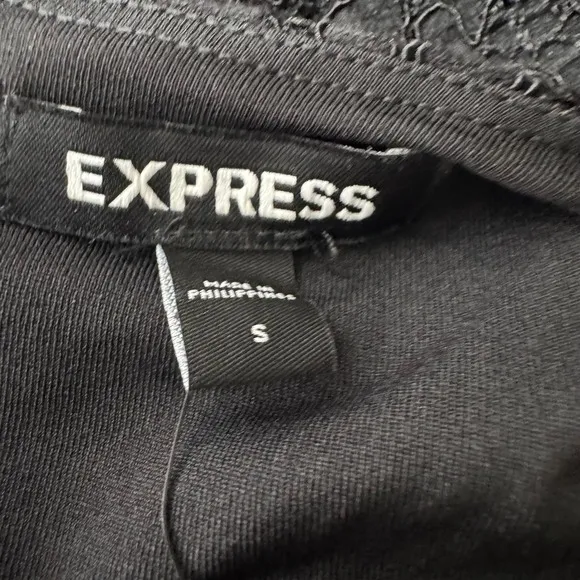 Express Black Lace Faux Wrap Bodice Wide Leg Jumpsuit Size S NWT‎ - Image 10