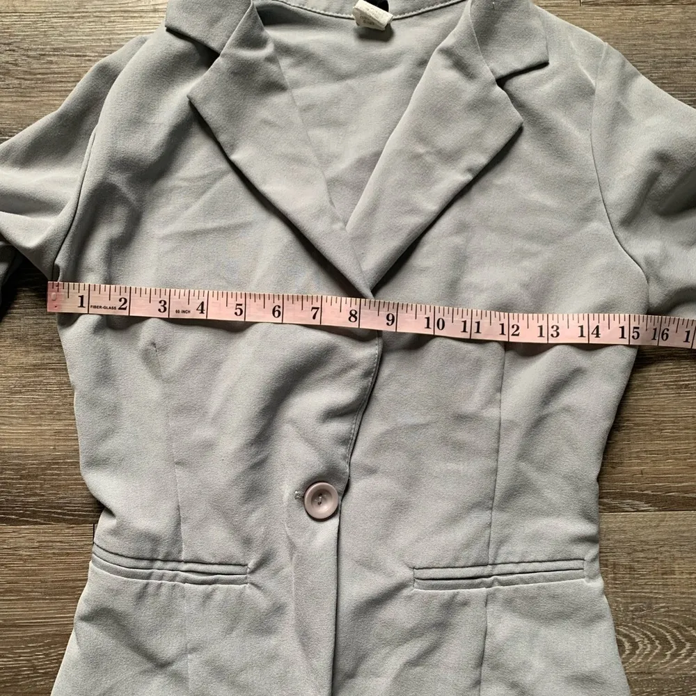 Windsor Gray One Button Blazer S - Image 5