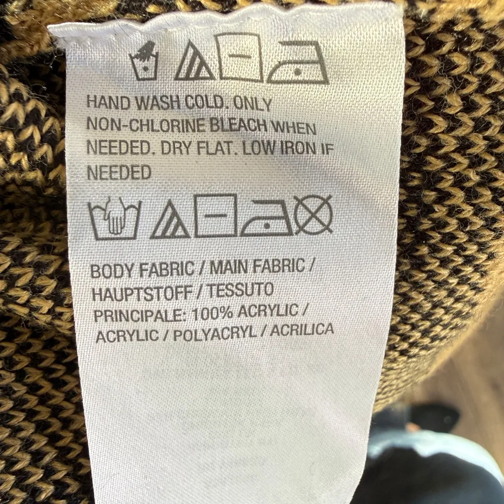 Leopard print knit duster jacket one size Brown Size undefined - Image 5