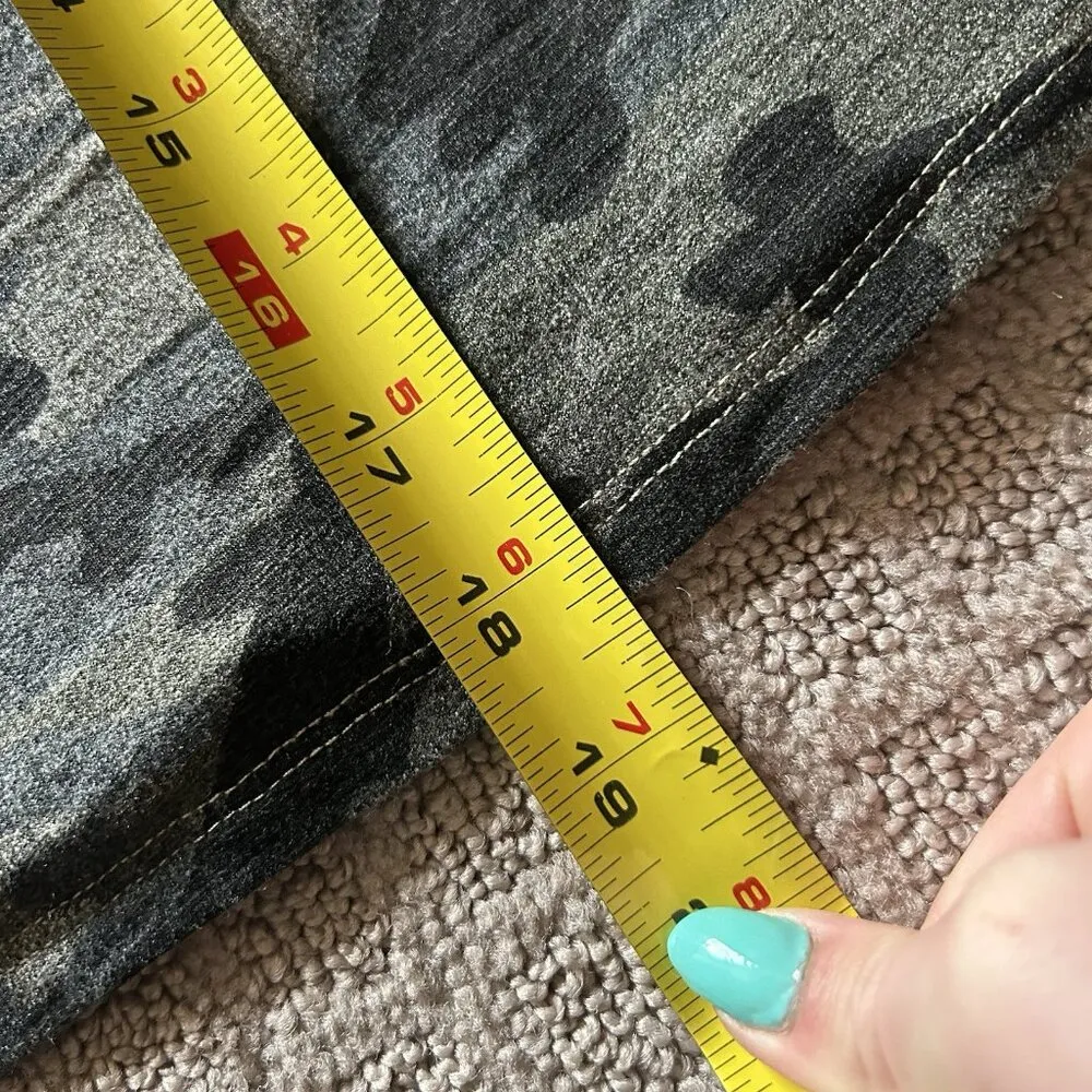 Sundry Evereve Womens 3 Green Camo French Terry Skirt Bungee Drawstring - Image 4