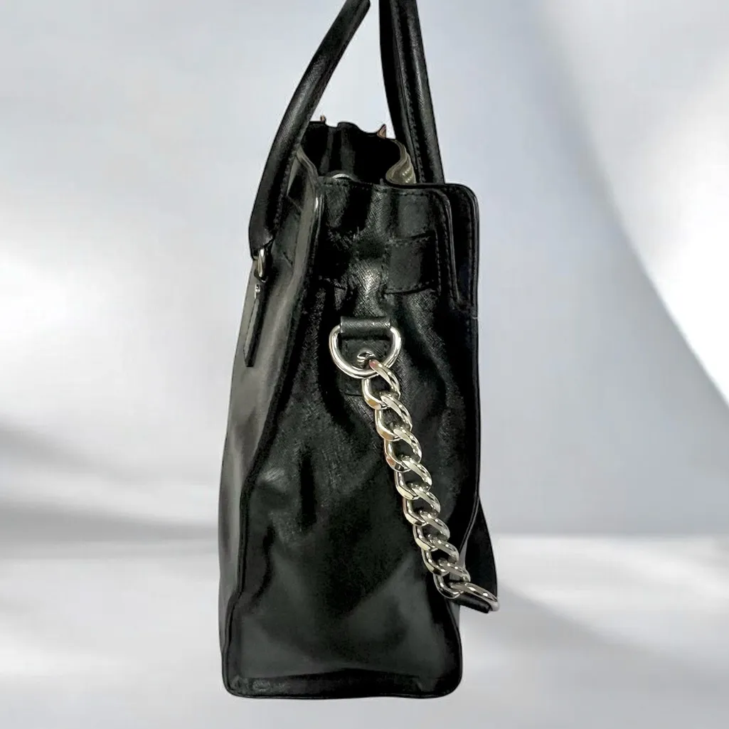 Michael Kors Hamilton Microstud Leather Satchel Handbag Ret $450 Edgy Citycore - Image 4