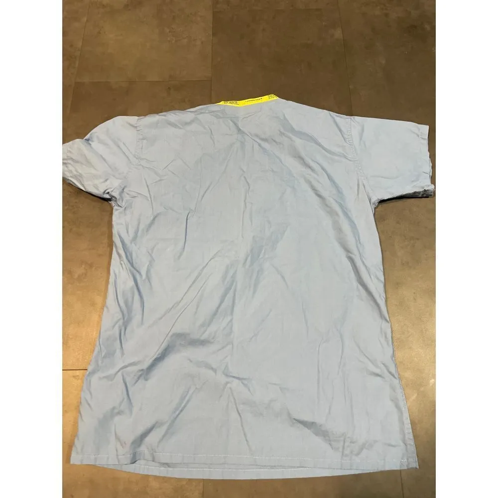 Fashion Seal Healthcare Light Blue‎ Scrub Top Medical Uniform Shirt B - Image 4