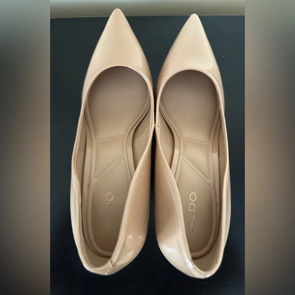 Aldo Stessy 2.0 Blush Patent Leather Heels - Image 8