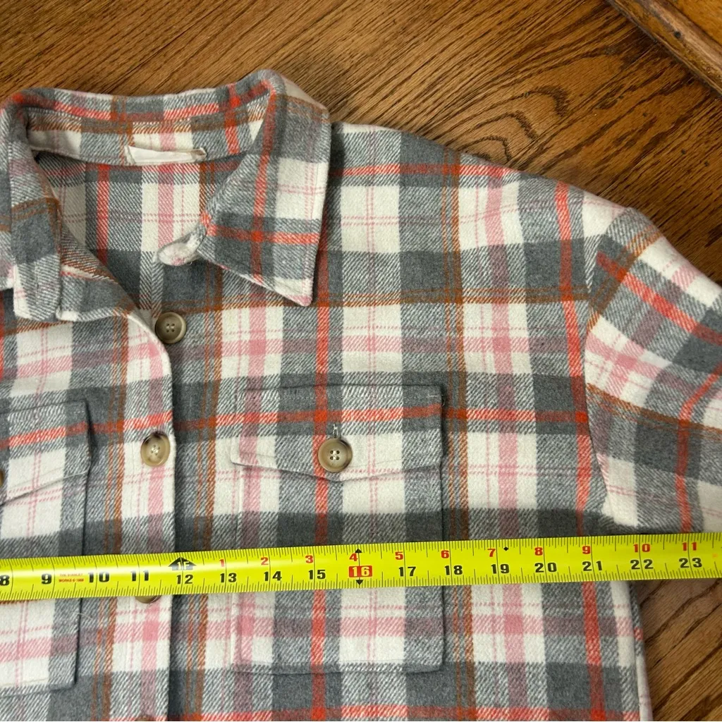 Altar’d State | Plaid Flannel Button Up Shacket Size L - Image 8