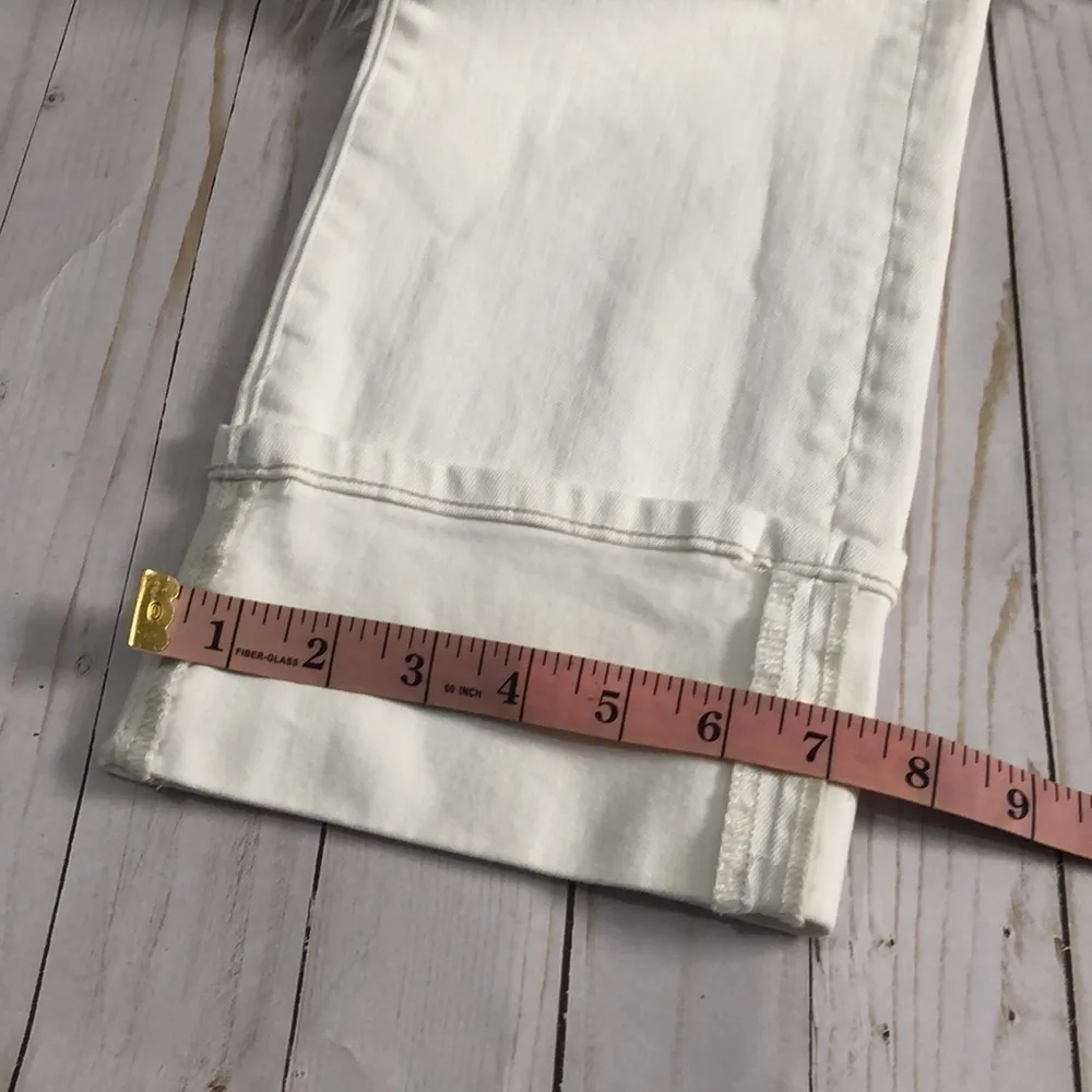 Henry & Belle white cropped cuff jeans size 29 - Image 12