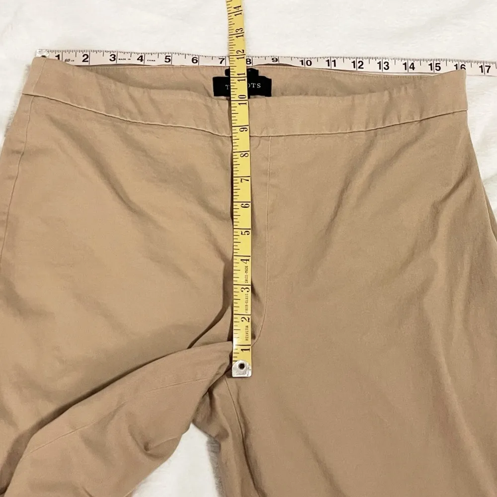 Talbots Chatham Curvy Mid Rise Tan Khaki Cropped Chino Pants Size 12 Stretchy - Image 5