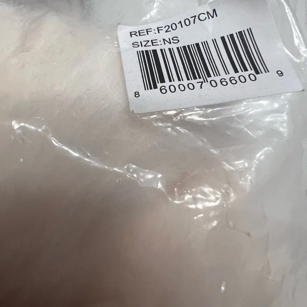 Apparis Women’s Bambi Faux Fur Rectangle Winter Scarf Cream Color - Image 4