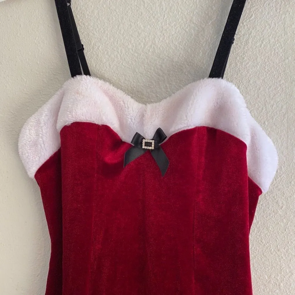 Vintage Seductive Wear Christmas Teddy‎ Red - Image 9