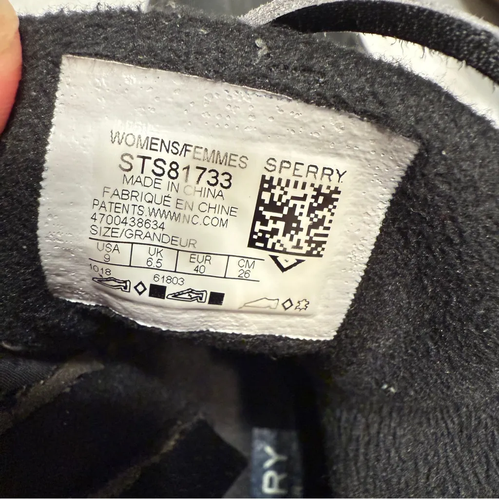 Sperry Syren Gulf Waterproof Lace Up Black  Quilted Womens Waterproof Boots 9 - Image 7