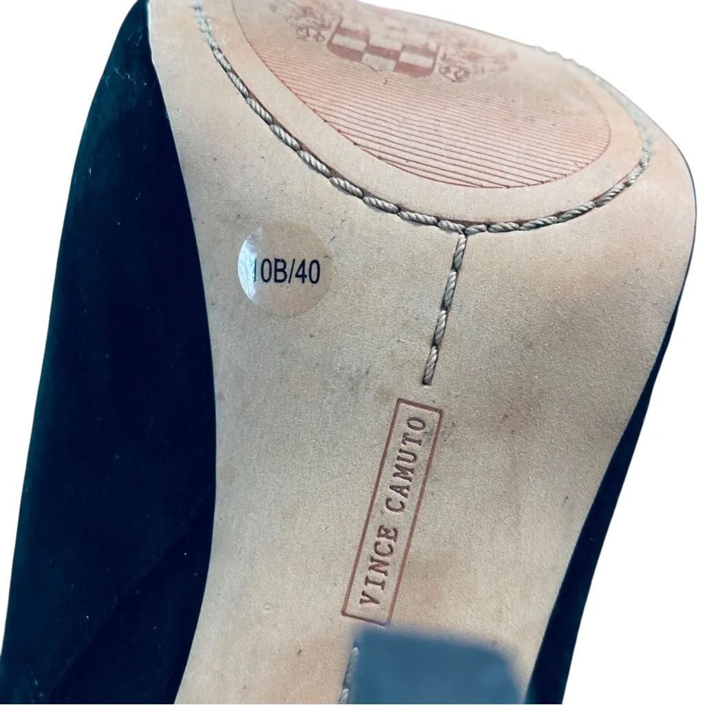 Vince Camuto Platform Booties Black Ankle Boots Size 10 - Image 3