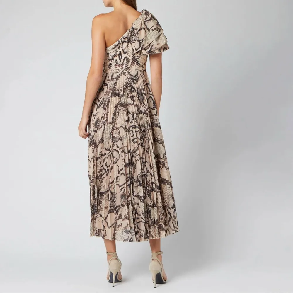 Solace London  Brown Python Snake Print Rosa Maxi Dress, Size 8 - Image 2