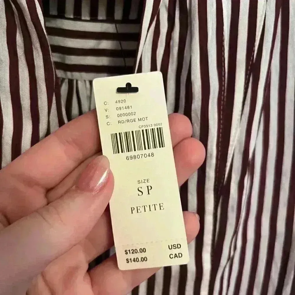 NWT Maeve Tie Neck Blouse - Image 9