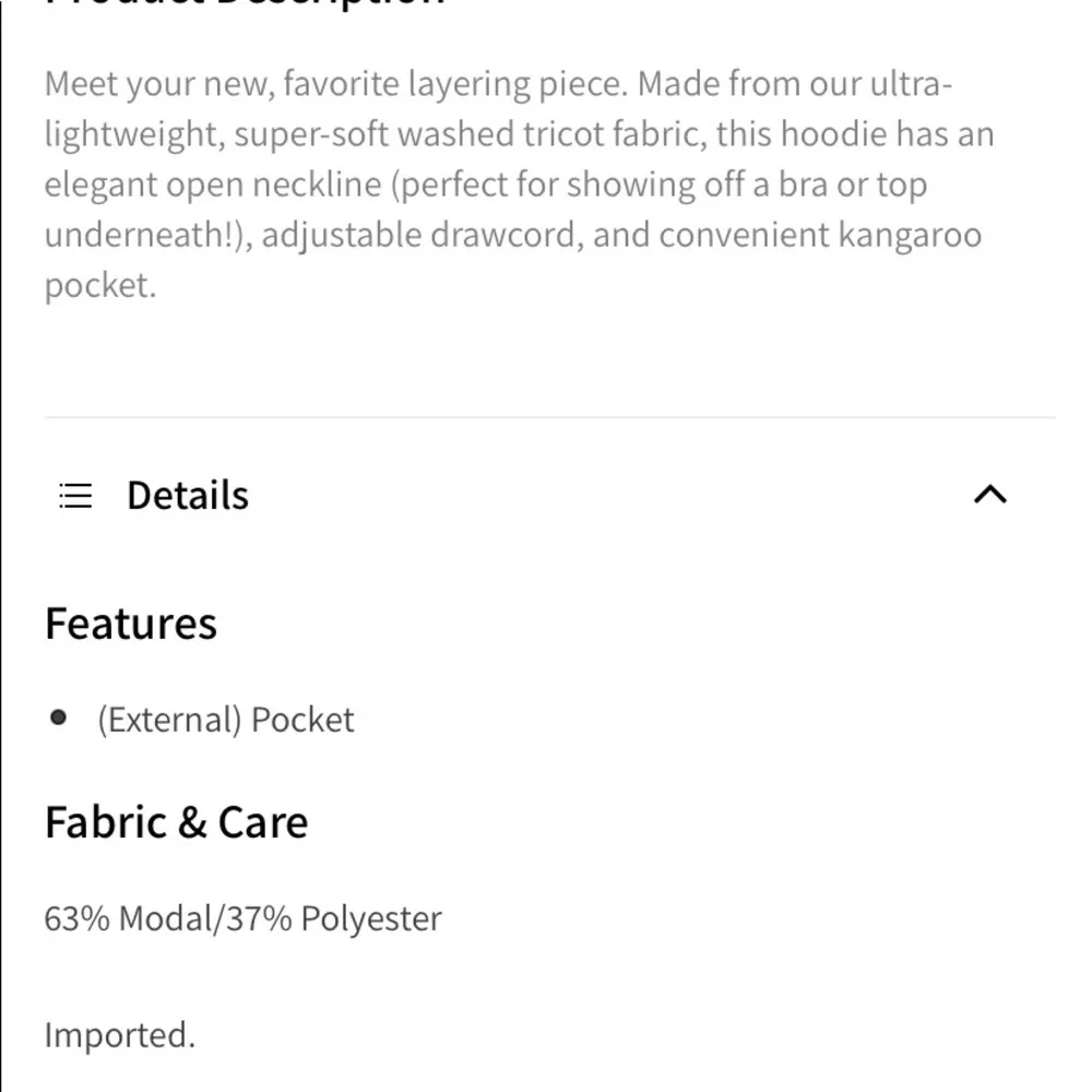 Fabletics Athena Pullover Oversized Hoodie. Size XSmall. - Image 11